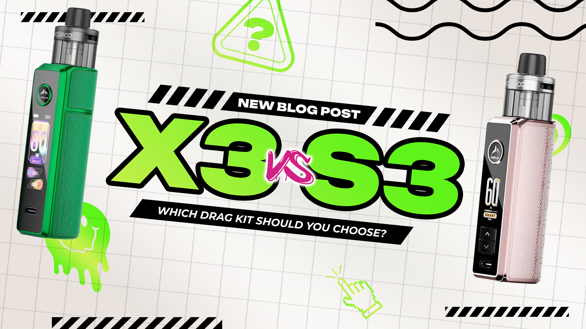Voopoo Drag S3 vs Drag X3 | Which Vape Kit Is Better? The Vape Escape Wales & England Voopoo Drag S3 vs Drag X3 | Which Vape Kit Is Better? The Vape Escape Wales & England
