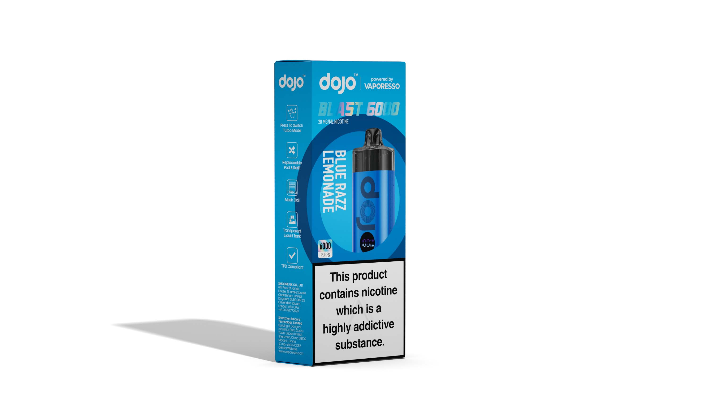 Vaporesso DOJO Blast 6000 Pod Vape Kit 12ml