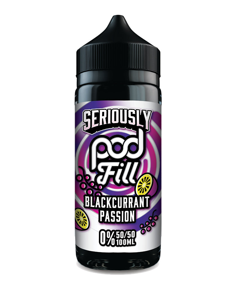 Seriously Pod Fill 100ml - Blackcurrant Passion (FREE NIC SHOTS)