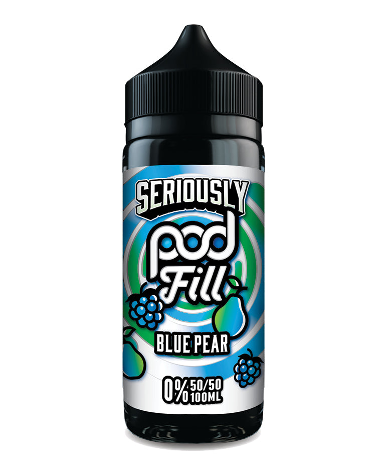Seriously Pod Fill 100ml - Blue Pear (FREE NIC SHOTS)