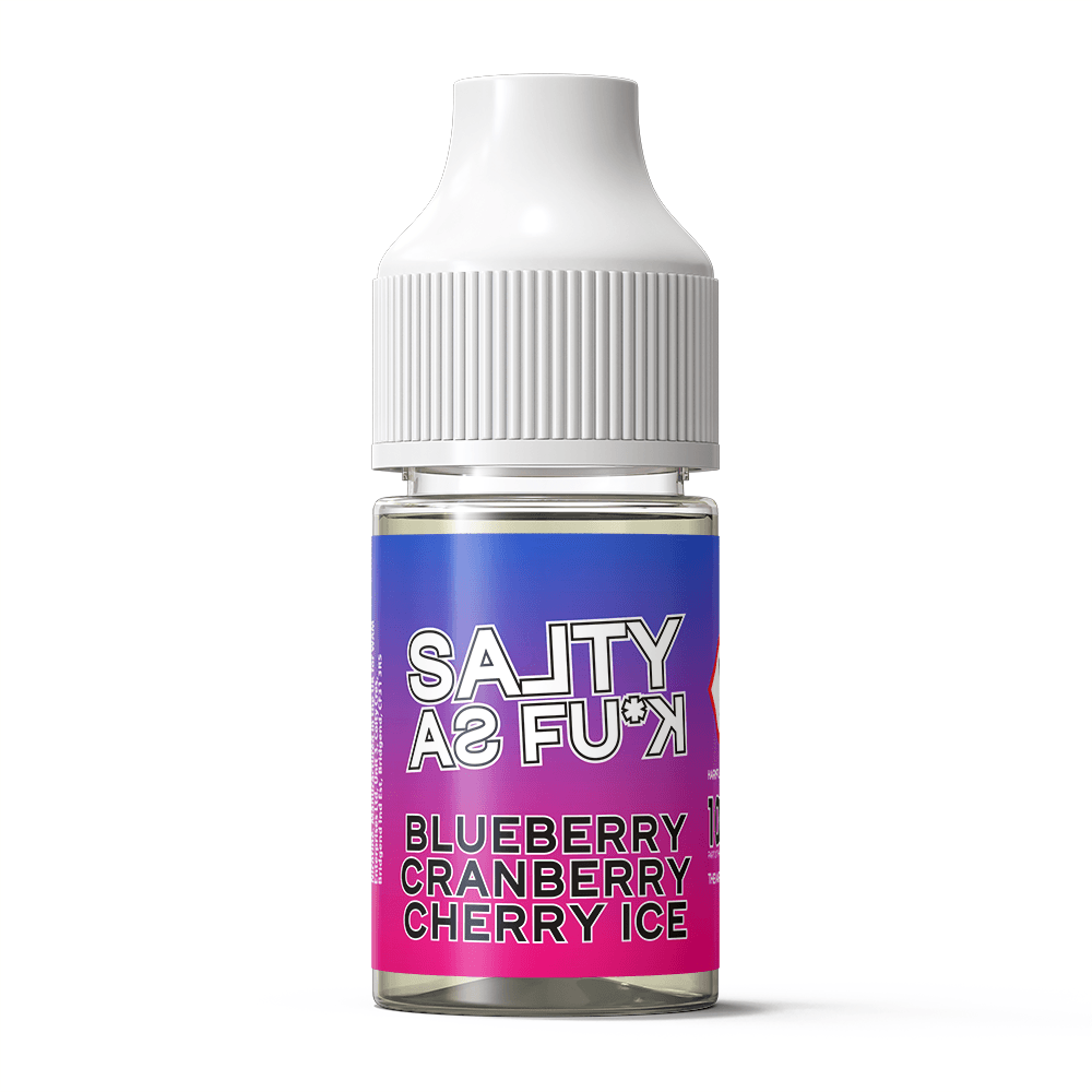 Blueberry Cranberry Cherry Ice - Salty As Fu*k (Bar Salts) 10ml The Vape Escape Wales & England Blueberry Cranberry Cherry Ice - Salty As Fu*k (Bar Salts) 10ml The Vape Escape Wales & England