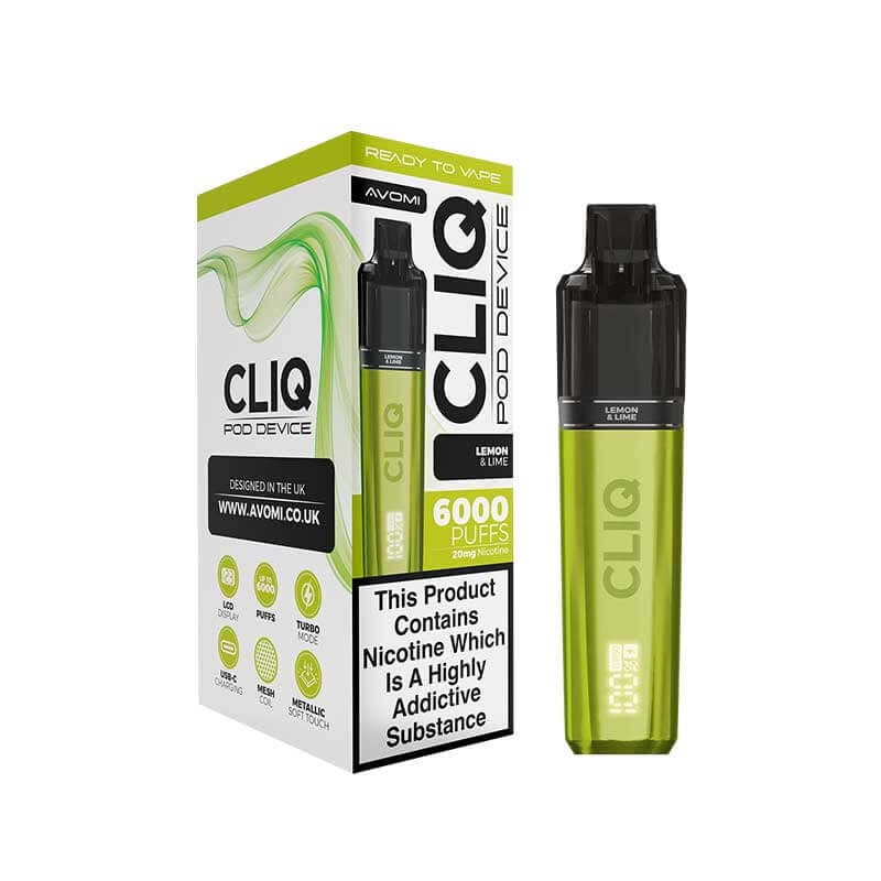 Avomi Cliq Prefilled Pod Kit - Lemon Lime