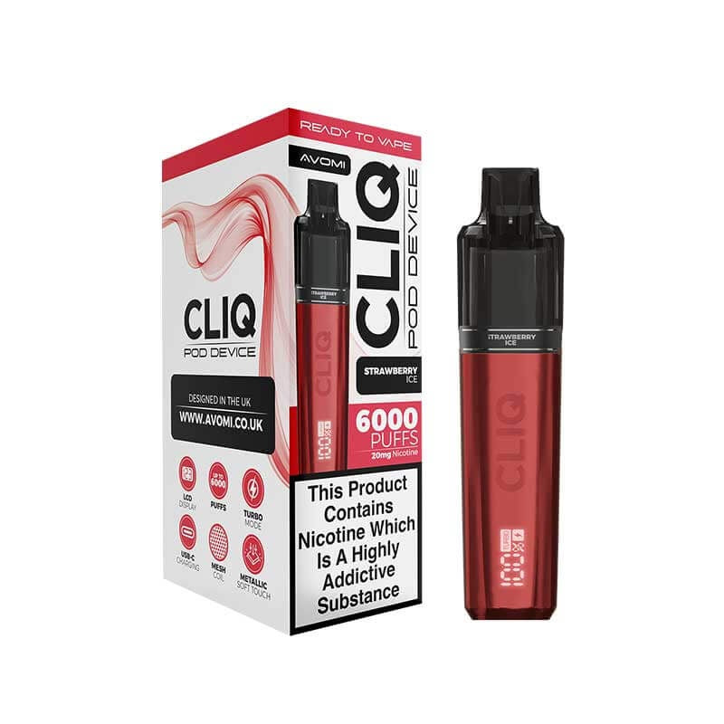 Avomi Cliq Prefilled Pod Kit - Strawberry Ice