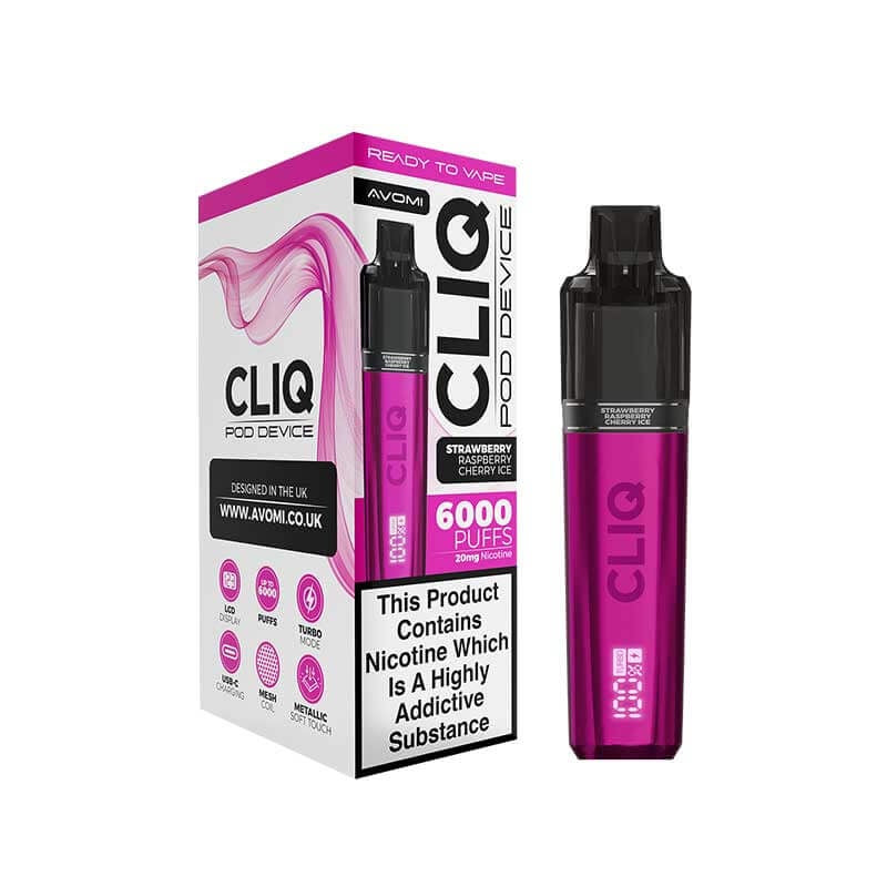 Avomi Cliq Prefilled Pod Kit - Strawberry Raspberry Cherry