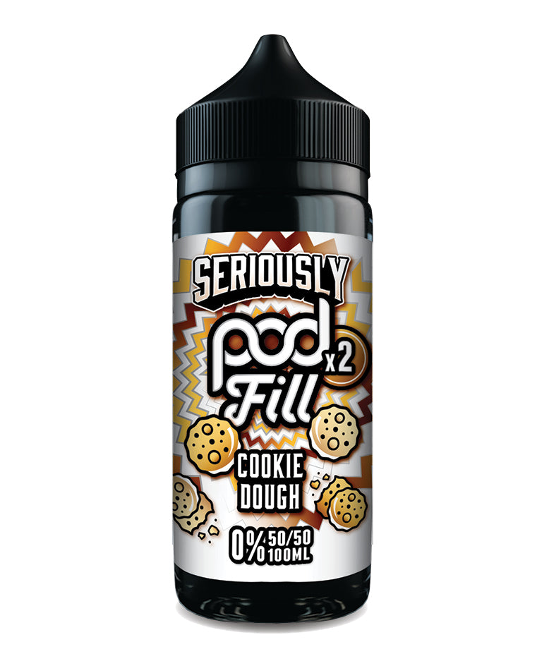 Seriously Pod Fill x2 100ml - Cookie Dough (FREE NIC SHOTS)