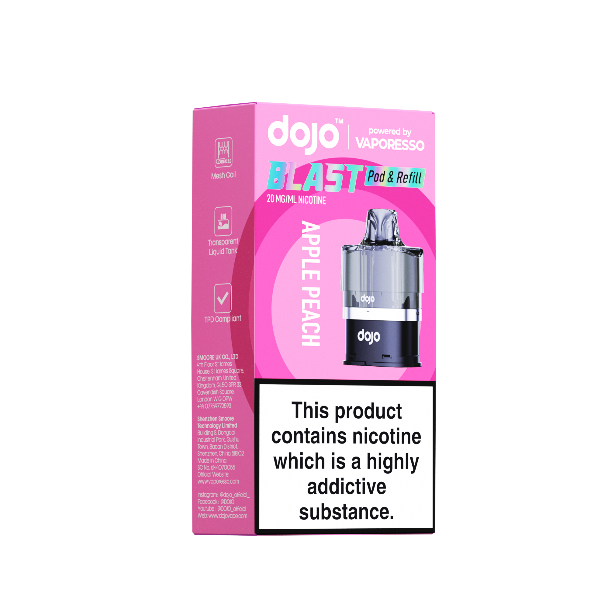 Vaporesso DOJO Blast 6000 Refillable Pod 12ml