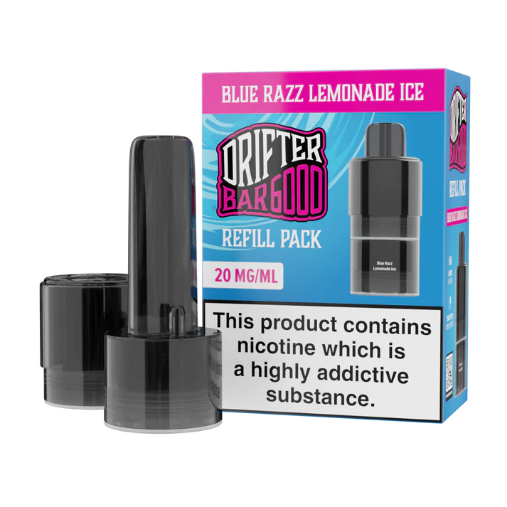 Drifter Bar 6000 Prefilled Vape Pods & Refill Containers - Blue Razz Lemonade