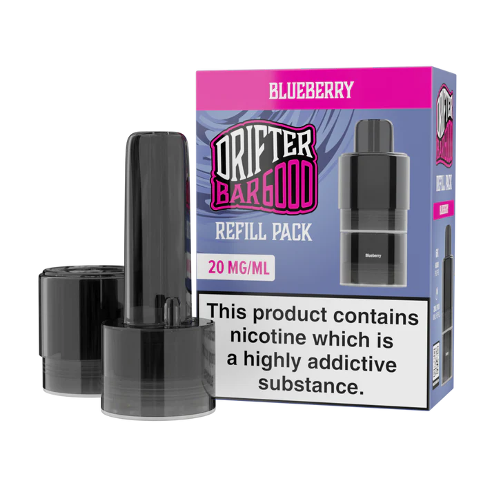 Drifter Bar 6000 Prefilled Vape Pods & Refill Containers - Blueberry