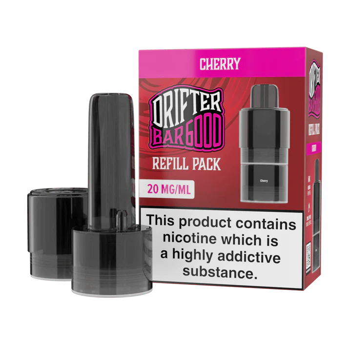 Drifter Bar 6000 Prefilled Vape Pods & Refill Containers - Cherry