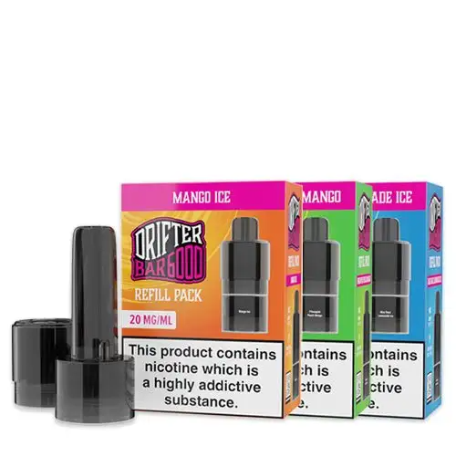 Drifter Bar 6000 Prefilled Vape Pods & Refill Containers