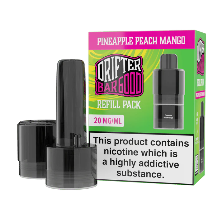 Drifter Bar 6000 Prefilled Vape Pods & Refill Containers - Pineapple Peach Mango