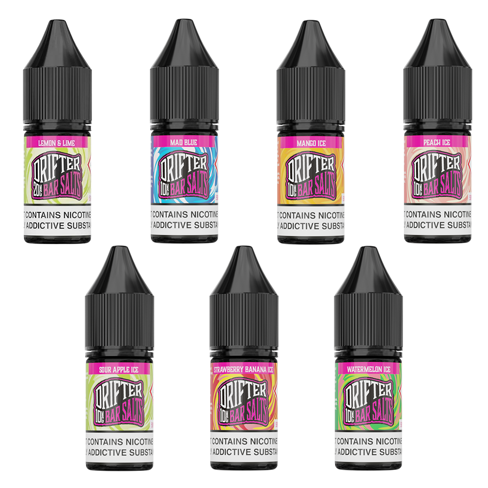 Drifter Bar Salts 10ml The Vape Escape Wales & England Drifter Bar Salts 10ml The Vape Escape Wales & England