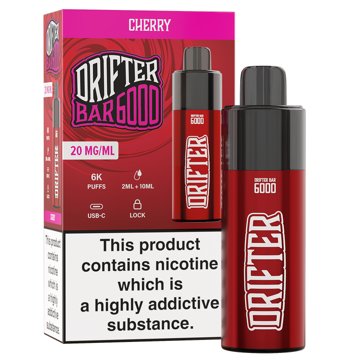 Drifter Bar 6000 Pod Kit (pre-filled) - Cherry