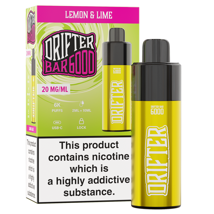 Drifter Bar 6000 Pod Kit (pre-filled) - Lemon Lime