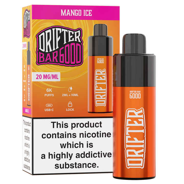 Drifter Bar 6000 Pod Kit (pre-filled) - Mango