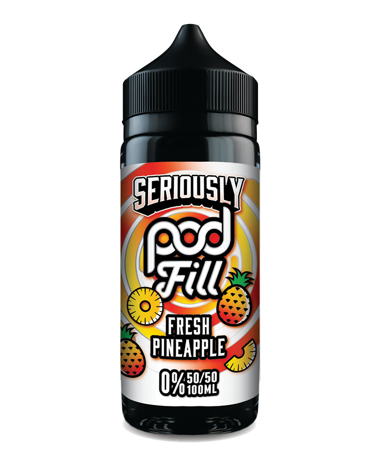 Seriously Pod Fill 100ml - Fresh Pineapple (FREE NIC SHOTS)