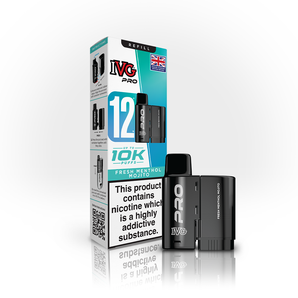 IVG Pro 12 Pod Refill - Fresh menthol Mojito
