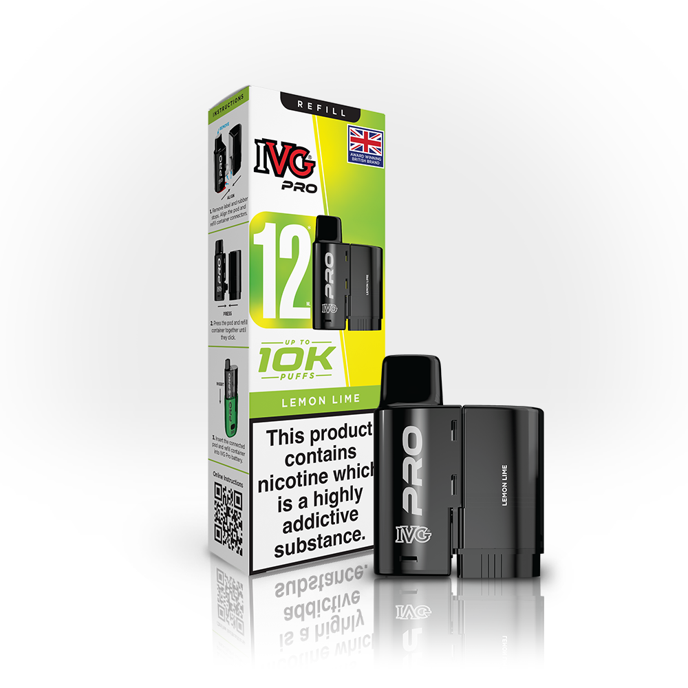 IVG Pro 12 Pod Refill - Lemon Lime