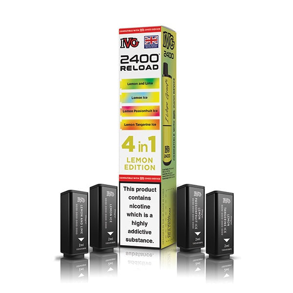 IVG 2400 Reload Replacement Pods (4 in 1) - Lemon Edition