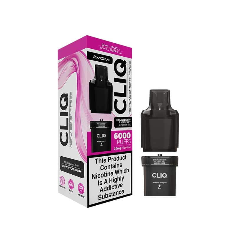 Avomi Cliq Prefilled Pods - Strawberry Raspberry Cherry
