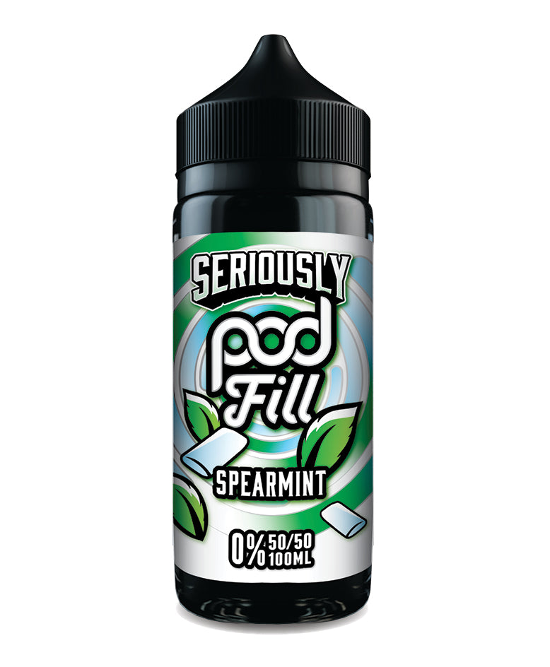 Seriously Pod Fill 100ml - Spearmint (FREE NIC SHOTS)