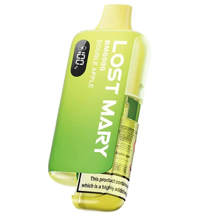 Lost Mary BM6000 Refillable Vape Kit - Double Apple The Vape Escape Wales & England Lost Mary BM6000 Refillable Vape Kit - Double Apple The Vape Escape Wales & England