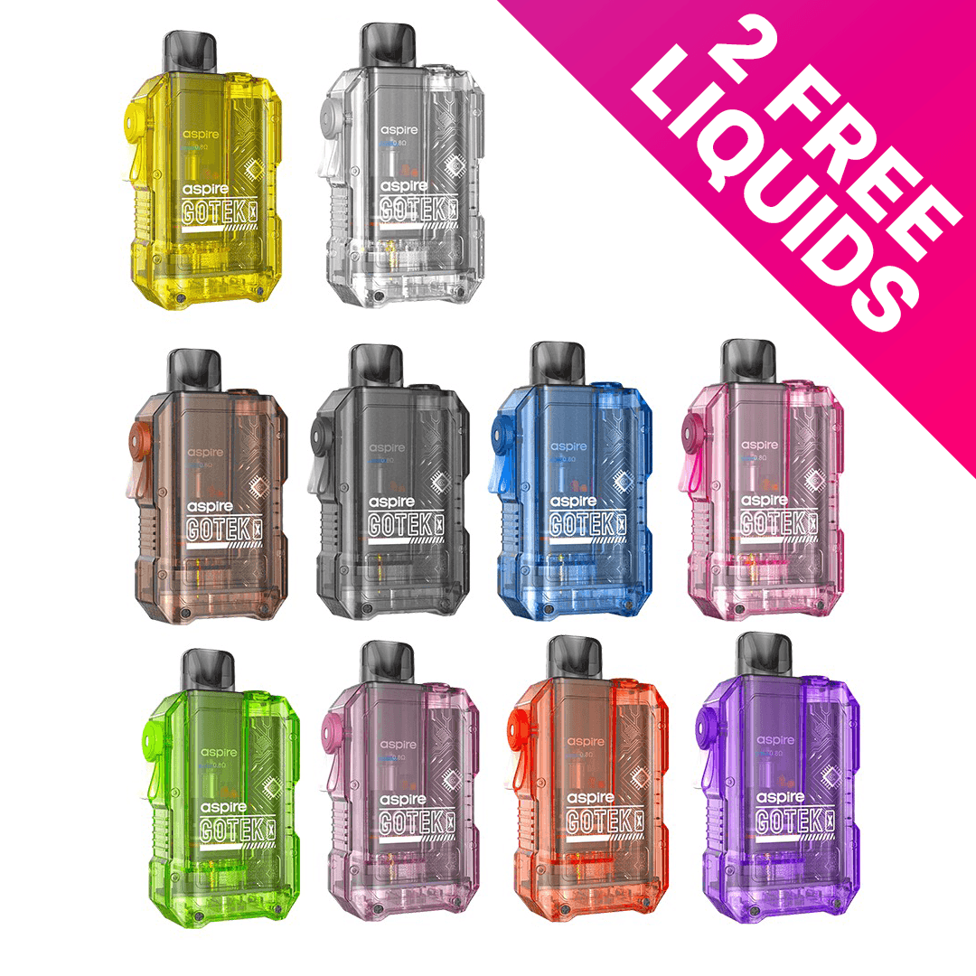 Aspire GOTEK x (2 FREE Liquids) - The Vape Escape Wales | Darth Vaper Wales