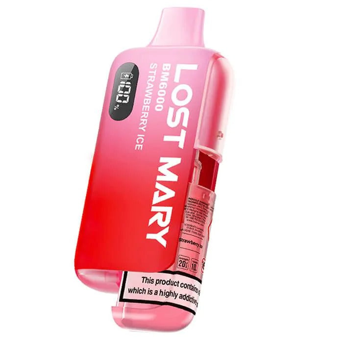 Lost Mary BM6000 Refillable Vape Kit - Strawberry Ice
