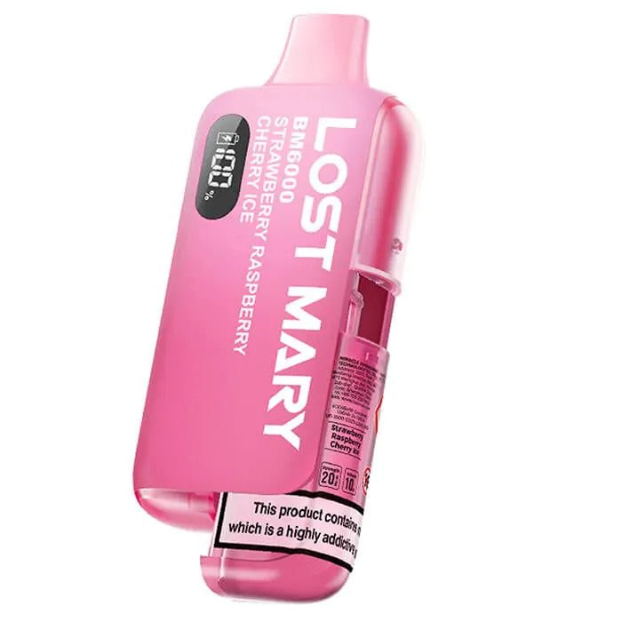 Lost Mary BM6000 Refillable Vape Kit - Strawberry Raspberry Cherry
