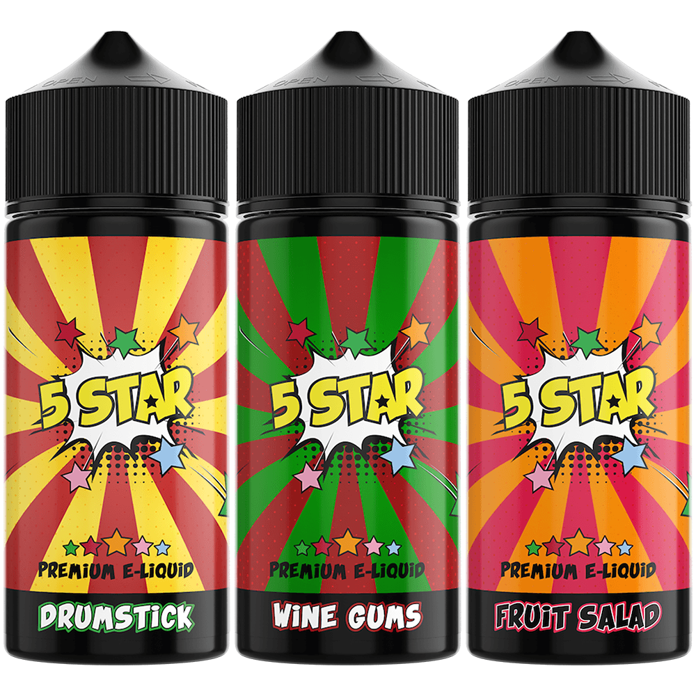 5 Star 100ml 0mg (FREE NIC SHOT) The Vape Escape Wales & England 5 Star 100ml 0mg (FREE NIC SHOT) The Vape Escape Wales & England
