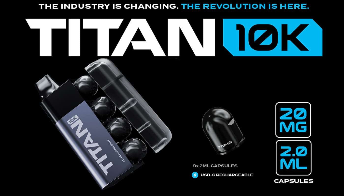 TITAN 10K Puff 🔥 3 for £36 🔥 – The Vape Escape Wales & England