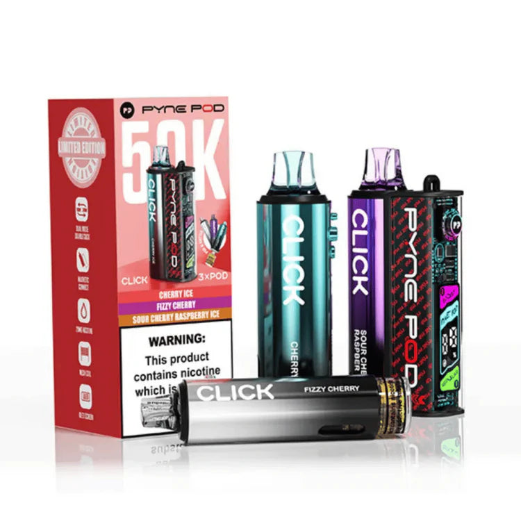 Pyne Pod Click 50K Prefilled Pod Kit - Cherry