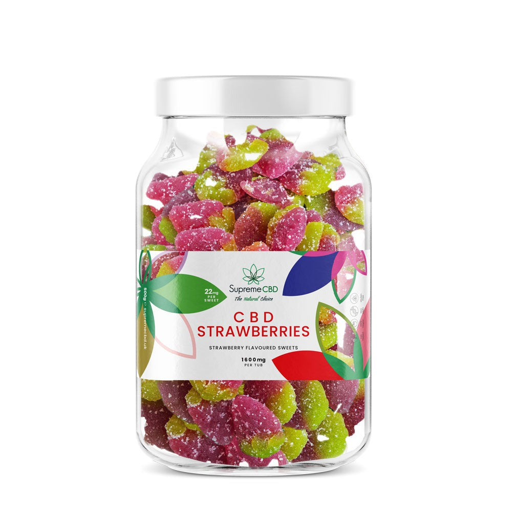 CBD Gummies 1600mg - Strawberries (500g)