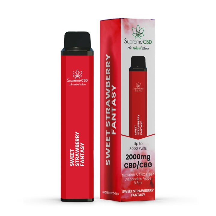 CBD Disposable Vape 3000 Puff - Sweet Strawberry Fantasy