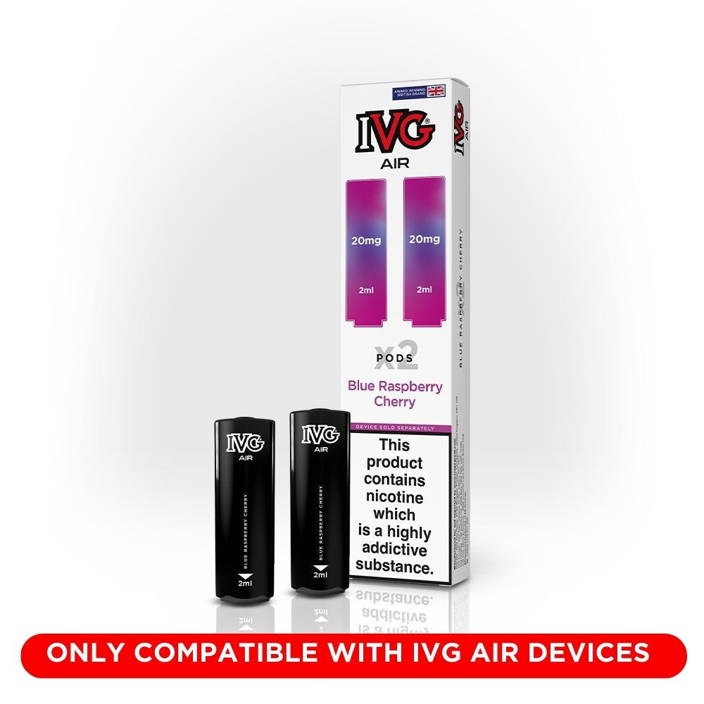 IVG Air Pods (Dual Pack 2 x 2ml) - Blue Raspberry Cherry