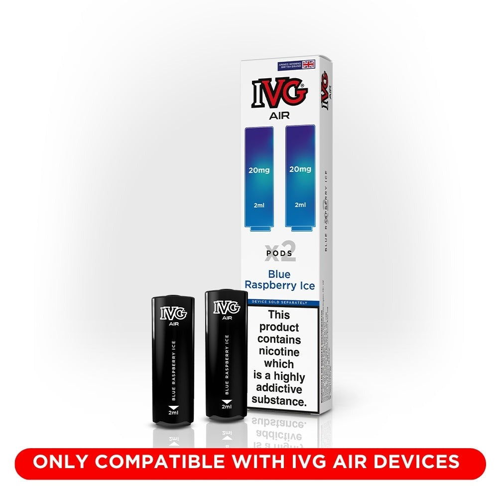 IVG Air Pods (Dual Pack 2 x 2ml) - Blue Raspberry Ice