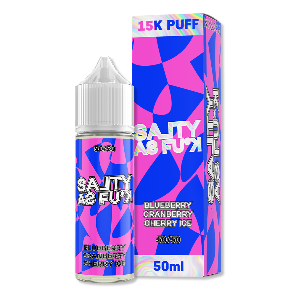 Salty As Fu*k 50ml - Blueberry Cranberry Cherry Ice