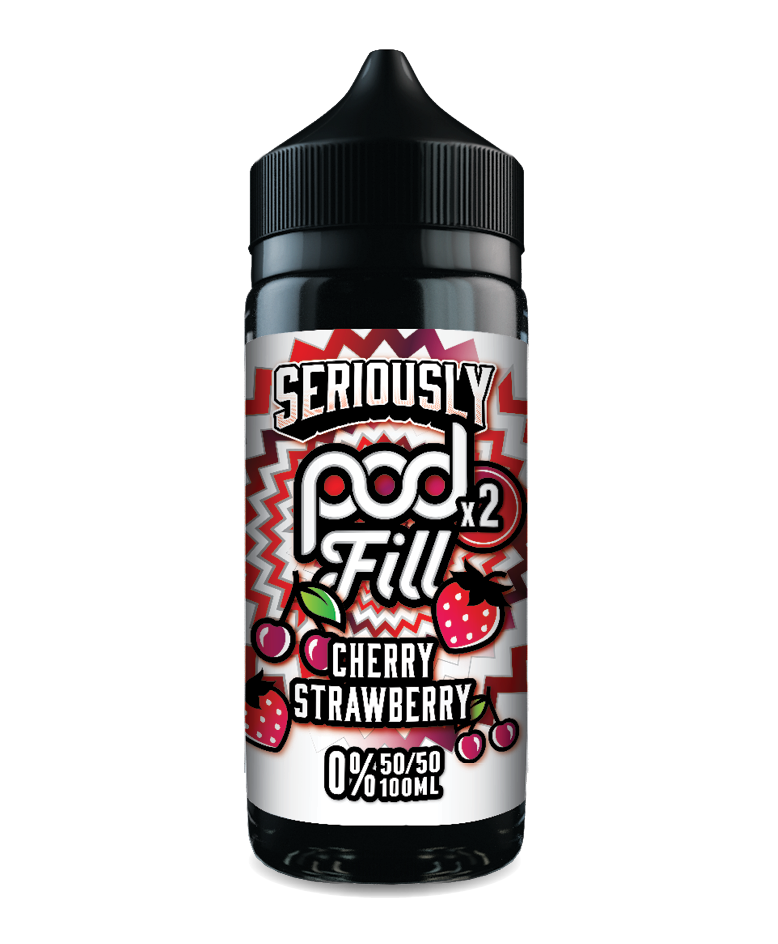 Seriously Pod Fill x2 100ml - Cherry Strawberry (FREE NIC SHOTS)