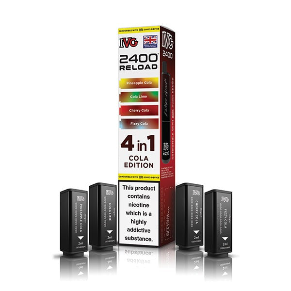 IVG 2400 Reload Replacement Pods (4 in 1) - Cola Edition