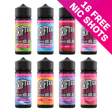 Load image into Gallery viewer, MULTIPACK -8 x Drifter Bar Juice 100ml (Includes 16 Salt Nic Shots)