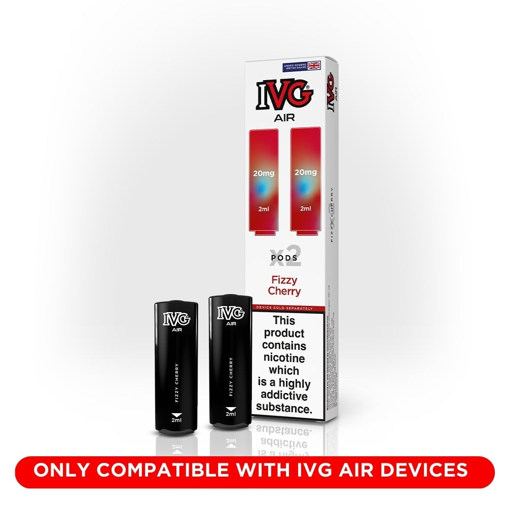 IVG Air Pods (Dual Pack 2 x 2ml) - Fizzy Cherry