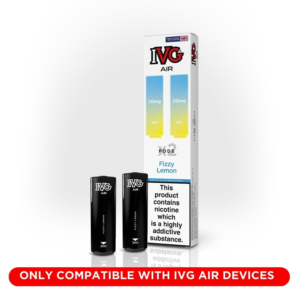 IVG Air Pods (Dual Pack 2 x 2ml) - Fizzy Lemon