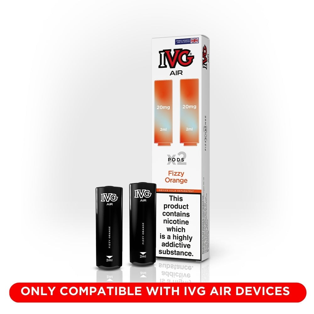 IVG Air Pods (Dual Pack 2 x 2ml) - Fizzy Orange