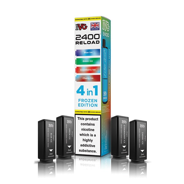 IVG 2400 Reload Replacement Pods (4 in 1) - Frozen Edition