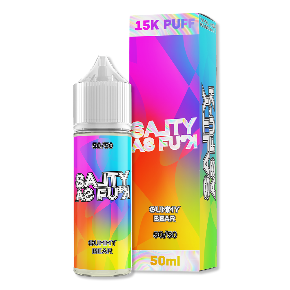 Salty As Fu*k 50ml - Gummy Bear The Vape Escape Wales & England Salty As Fu*k 50ml - Gummy Bear The Vape Escape Wales & England