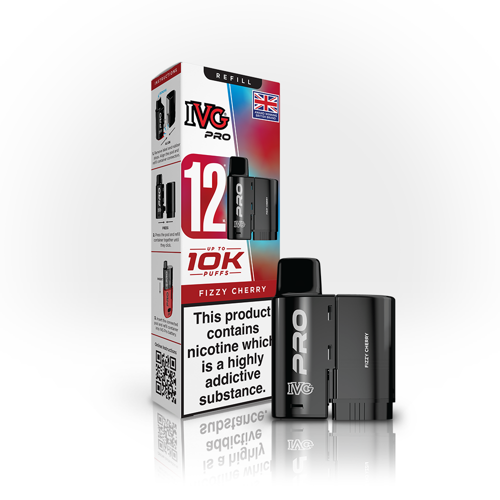 IVG Pro 12 Pod Refill - Fizzy Cherry