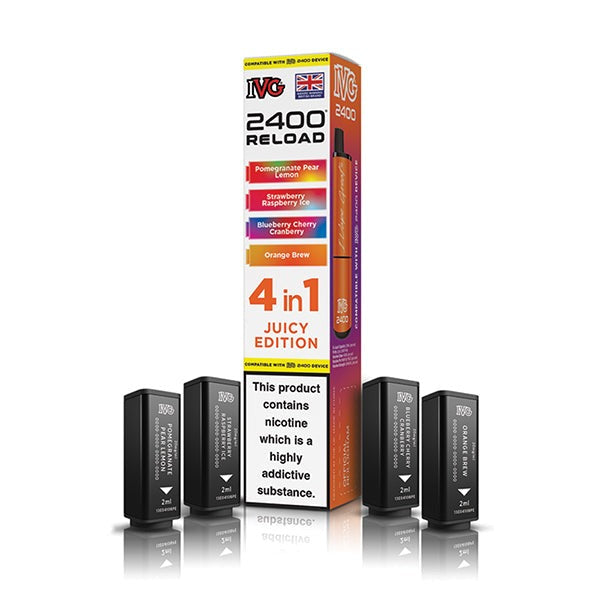 IVG 2400 Reload Replacement Pods (4 in 1) - Juicy Edition