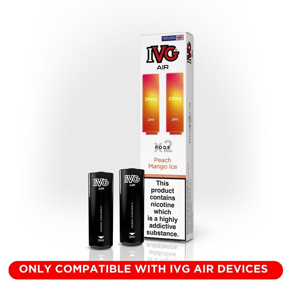 IVG Air Pods (Dual Pack 2 x 2ml) - Peach Mango Ice