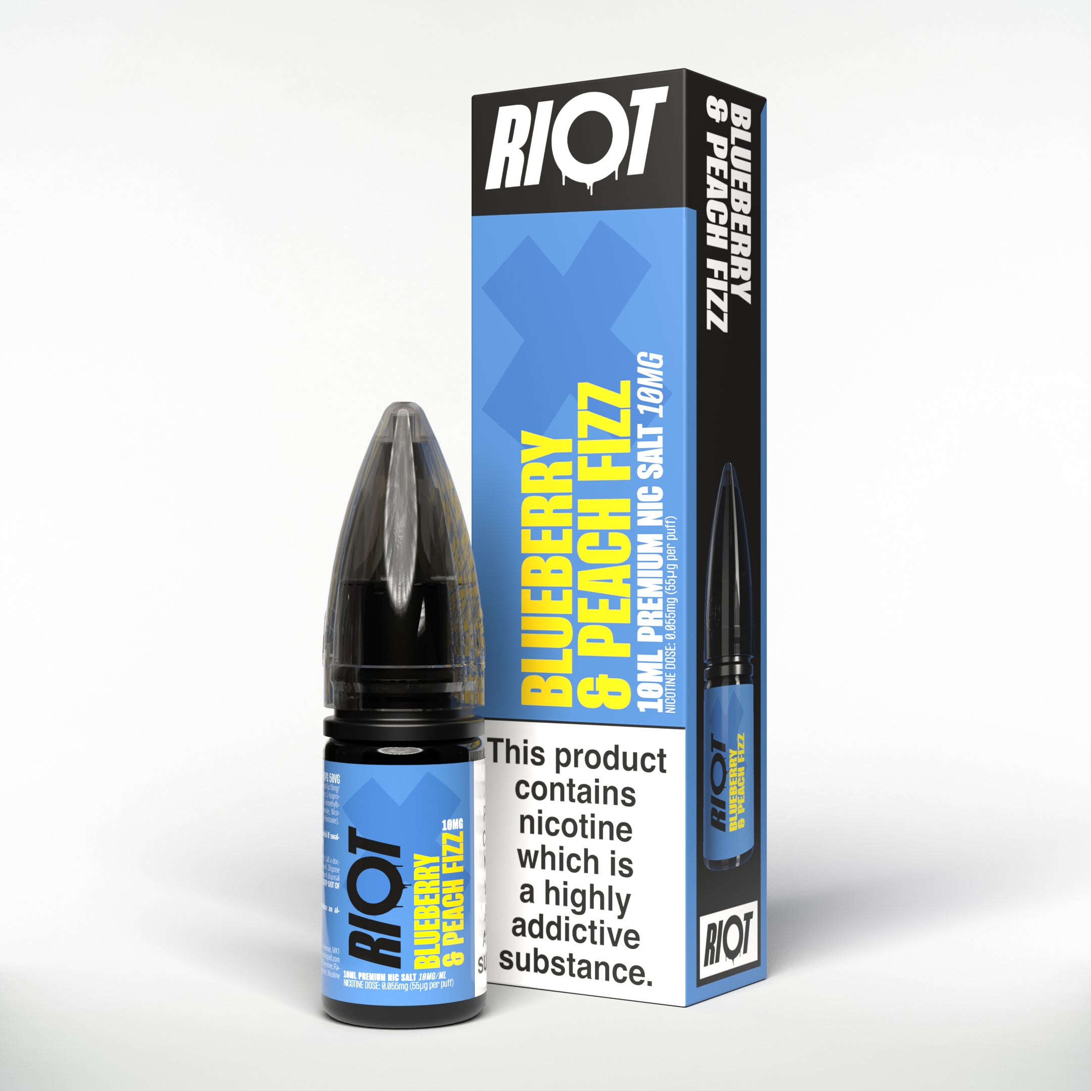 Riot Juice 10ml - Blueberry Peach Fizz