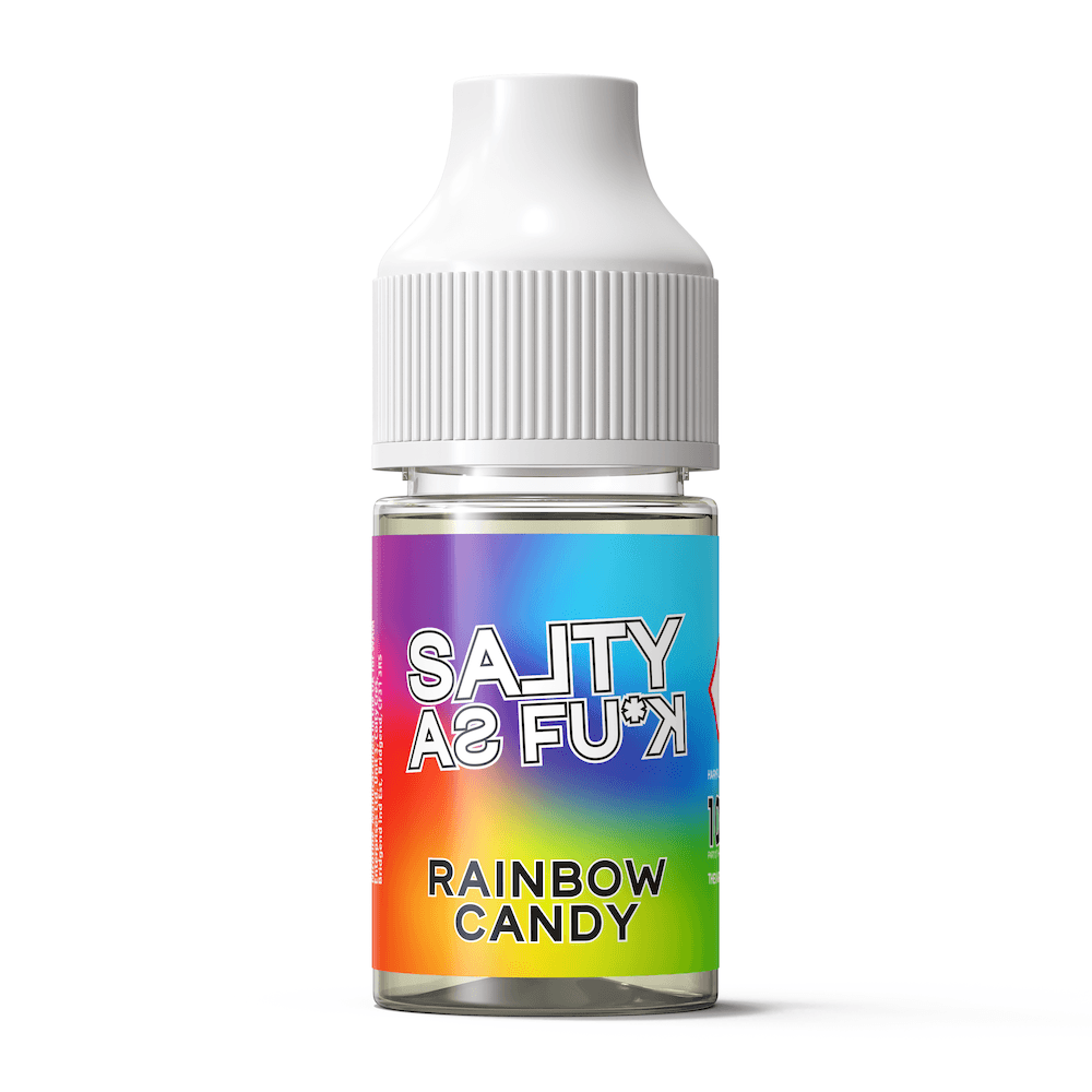 Rainbow Candy - Salty As Fu*k (Bar Salts) 10ml The Vape Escape Wales & England Rainbow Candy - Salty As Fu*k (Bar Salts) 10ml The Vape Escape Wales & England